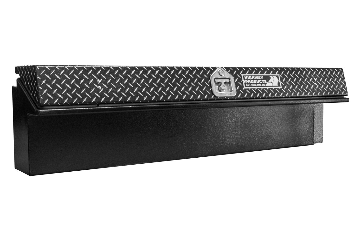 Highway Products Low-Side Tool Box Bright Diamond Plate Lid Aluminum 3712-003