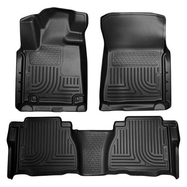 Husky Liners Floor Mats Weatherbeater For 2007-2011 Toyota Tundra Double Cab