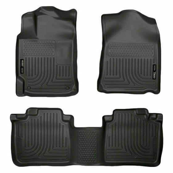 Husky Weatherbeater Front & Rear Floor Liners Mats For 2014-2018 Subaru Forester