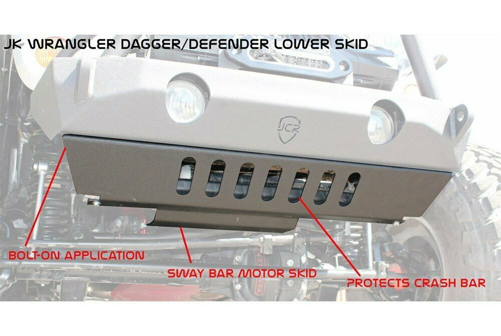 JCR Offroad Lower Bumper Skid Layer For Jeep Wrangler JK 2007-2018 - JKSD-FD-PC