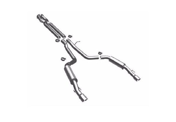 MagnaFlow ompetition Series Polished Stainless Cat-Back Exhaust System - 16734