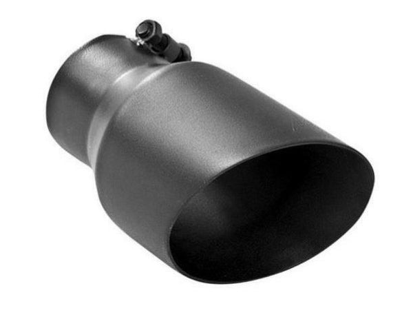 MBRP 41/2" O.D Dual Wall Angled, 3" inlet, 8" length -Black - T5151BLK