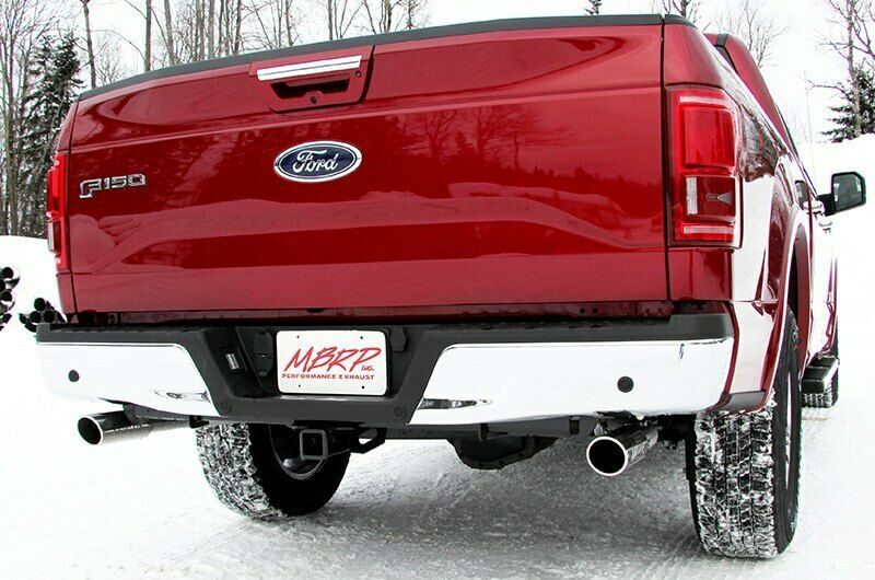 MBRP For 2015-2016 Ford F-150 2.5" Cat Back, Dual Rear Exit, T409 - S5258409