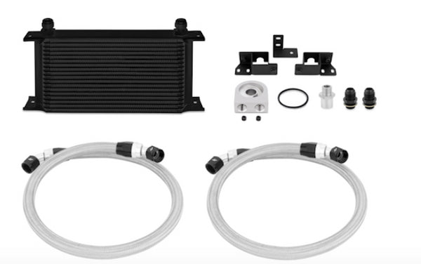 MISHIMOTO Oil Cooler Kit for 07-11 Jeep Wrangler JK, Black, MMOC-WRA-07BK