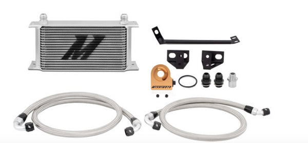 MISHIMOTO Thermostatic Oil Cooler Kit for 2015+ Ford Mustang EcoBoost, Silver