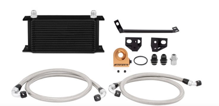 MISHIMOTO Thermostatic Oil Cooler Kit for 2015+ Ford Mustang EcoBoost, Black