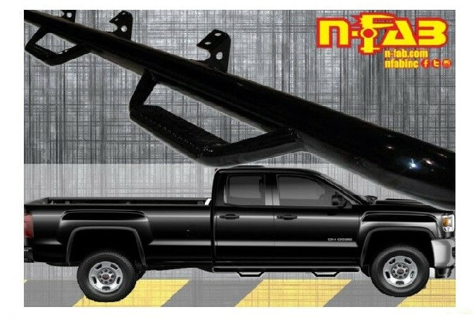 N-FAB For 15-17 Chevy-GMC 2500/3500 Extended Cab Nerf Step Cab Length - C1573QC