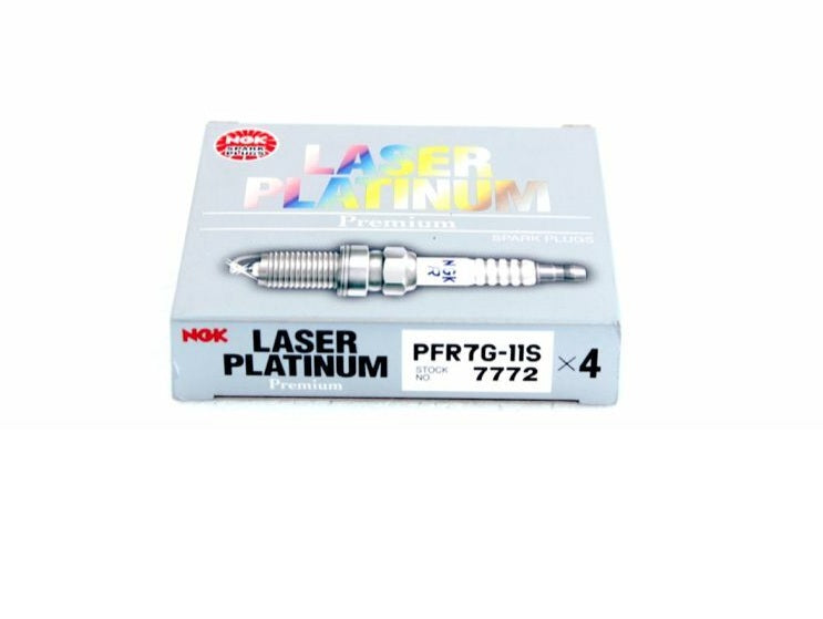 NGK SPARK PLUGS PFR7G-11S Laser Platinum Plug, Set of (4) | 7772