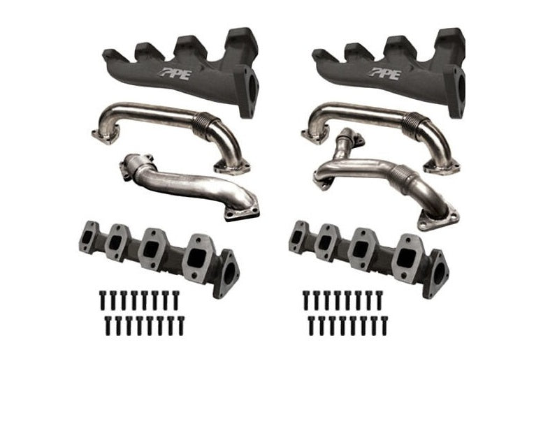 PPE Race High Flow Exhaust Manifolds with Up-Pipes For Chevy GMC 01-15-116111100