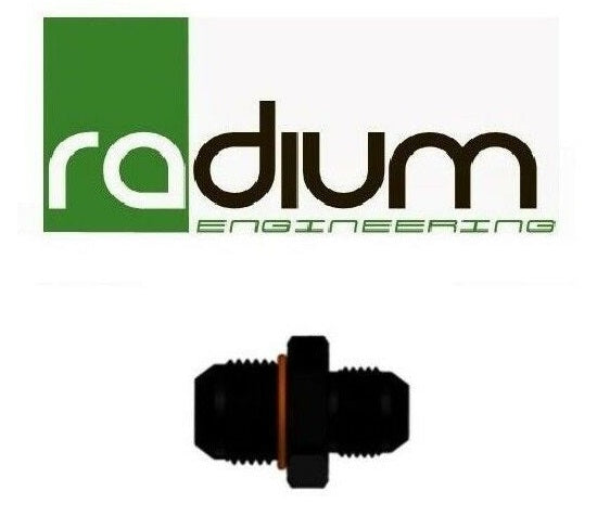 Radium Male Fitting Black 10AN ORB to 10AN - 14-0132