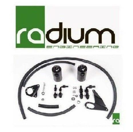 Radium Dual Catch Can Kit Fits 2010+ EVO X - 20-0108-10