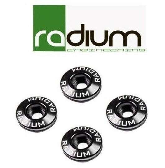 Radium Black Anodized Aluminum 4 Cylinder 30mm Injector Seats - 20-0160-04