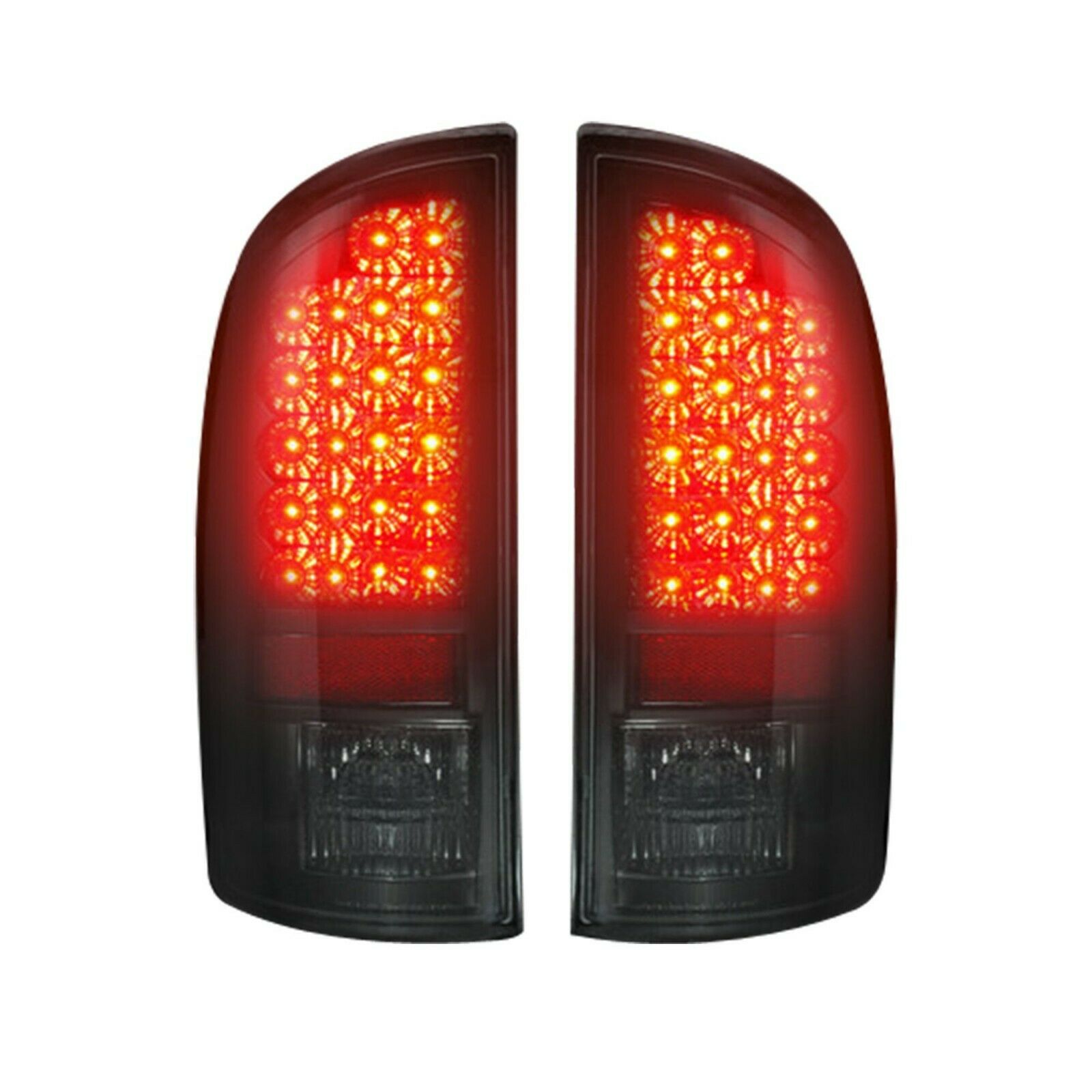 Recon SMOKED LED Tail Lights Fits 2002-2006 Dodge RAM - 264171BK