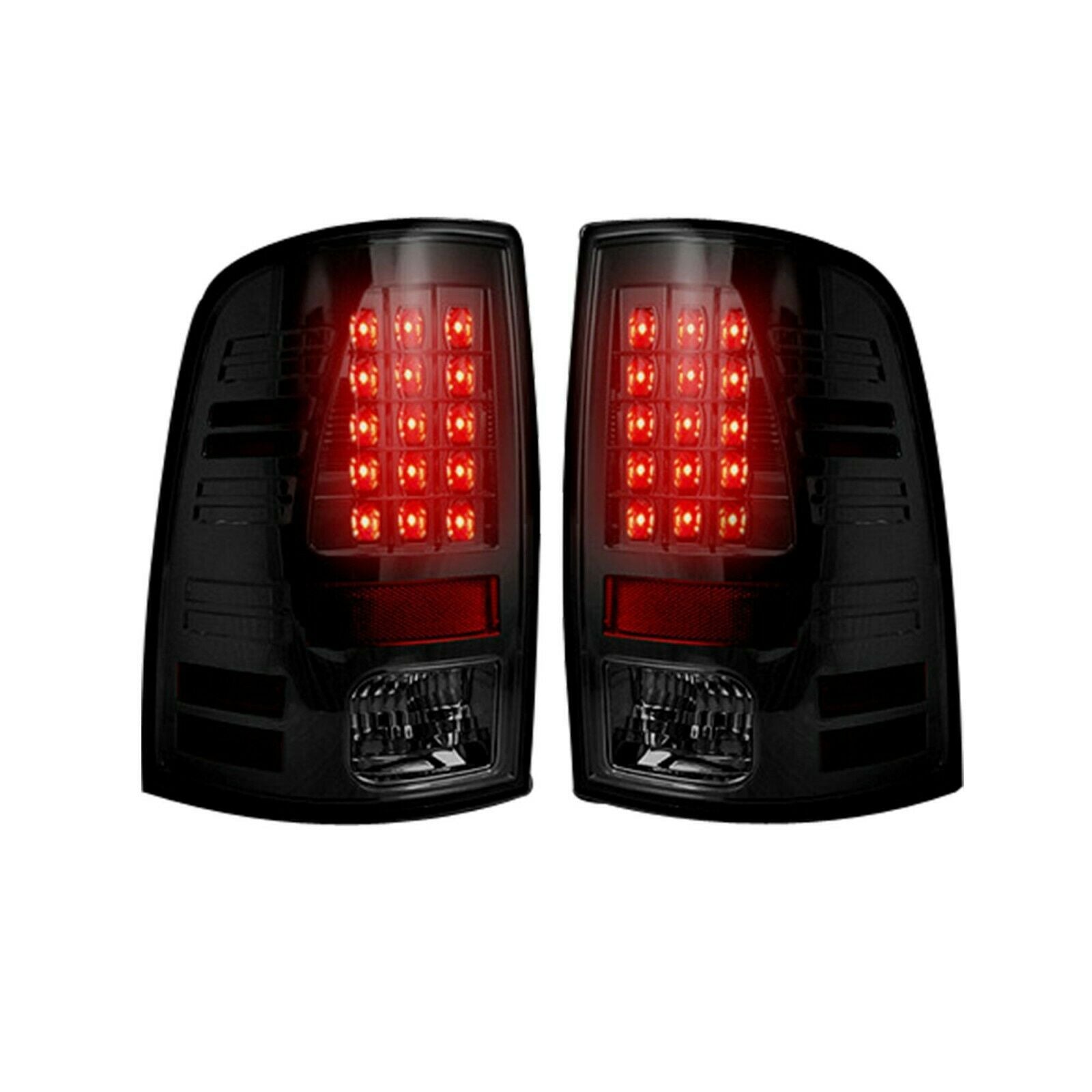Recon SMOKED LED Tail Lights Fits 2009-2014 Dodge RAM - 264169BK