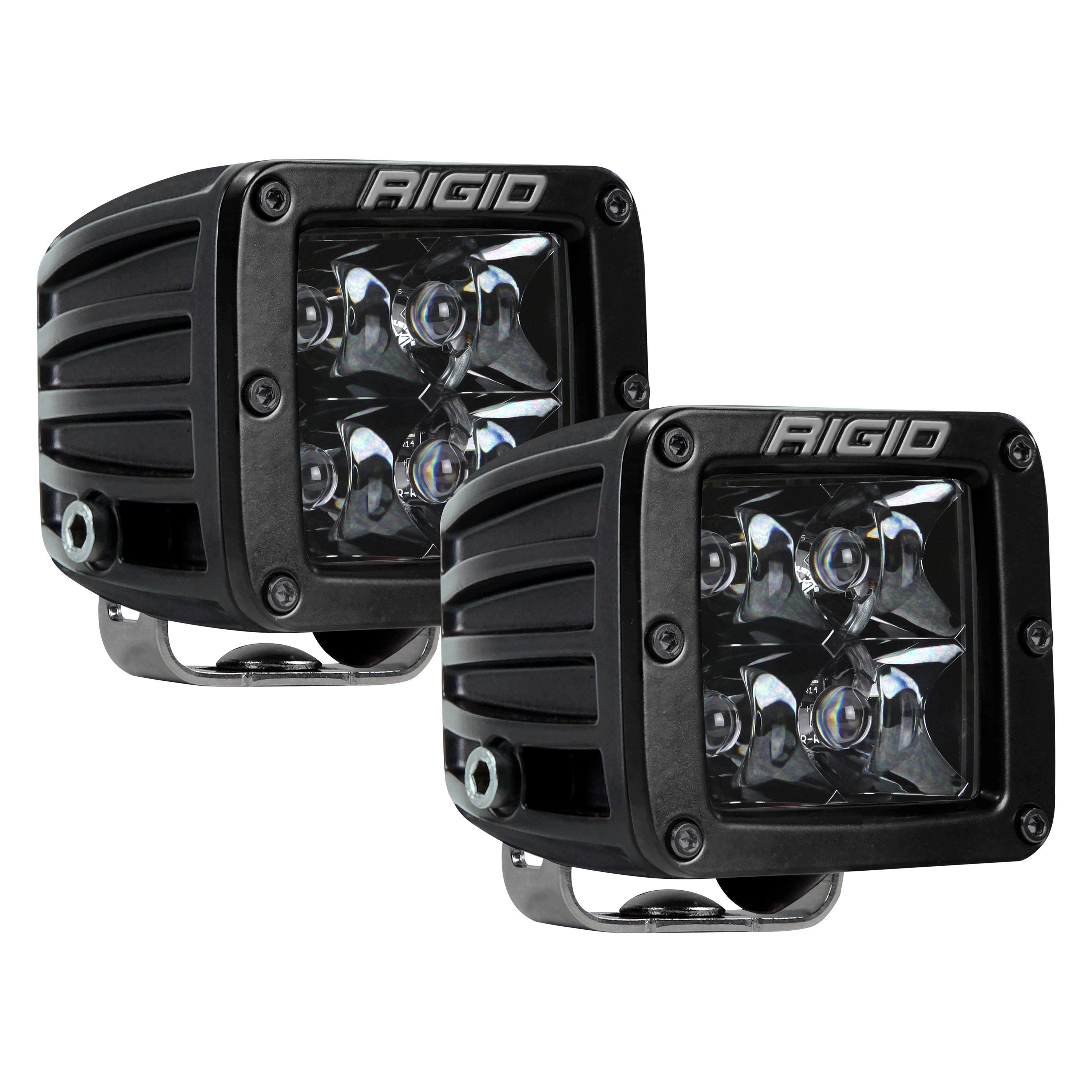 Rigid Industries D-Series PRO Midnight Spot 3" LED Cube Light Pair - 202213BLK