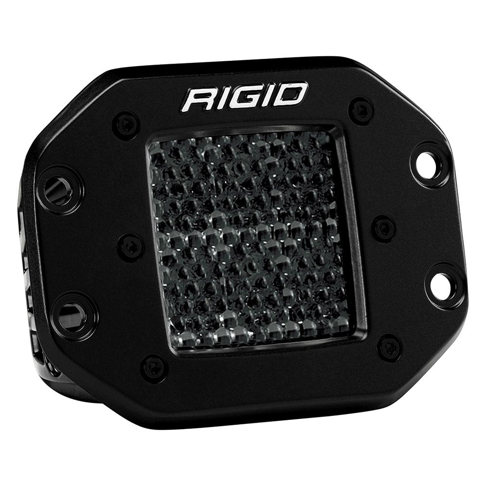 Rigid Industries D-Series Pro Spot Diffused Midnight Flush Mount Pair- 212513BLK