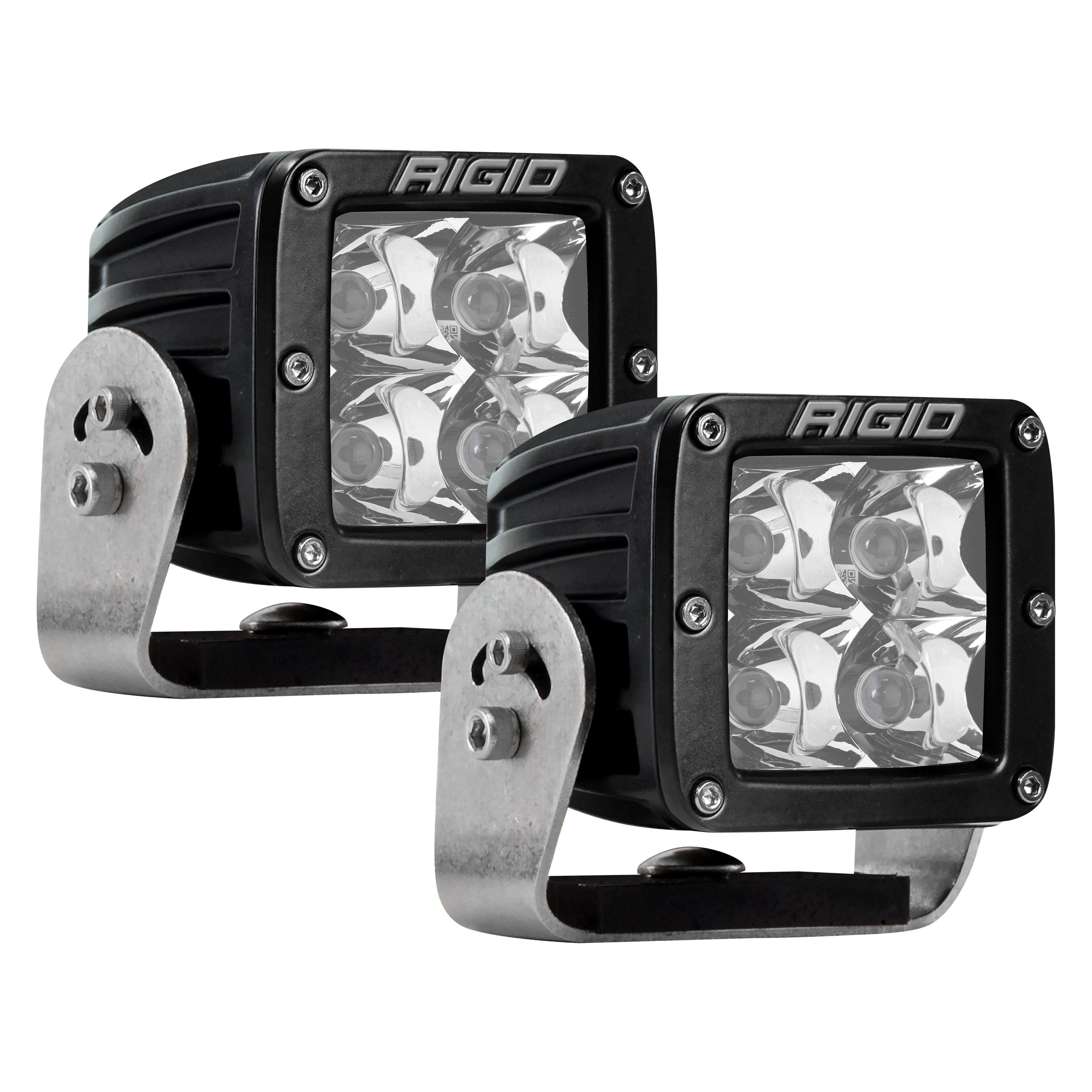 Rigid Industries D-Series 3" 2x30W Pro HD Spot Beam Black 2 LED Lights - 222213