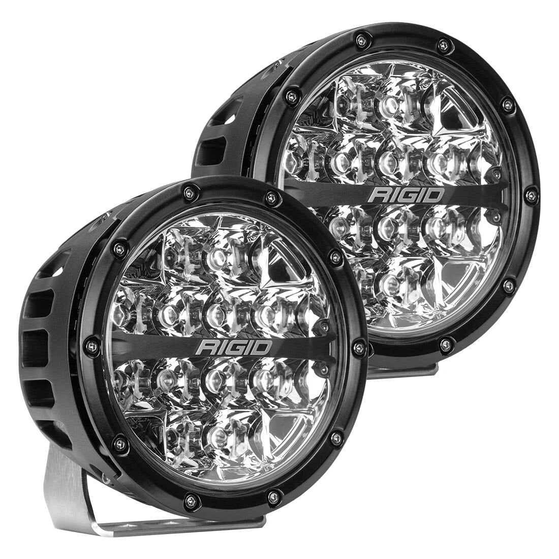 Rigid Industries 360-Series 6" Round LED Lights w/ White Spot Pattern - 36200