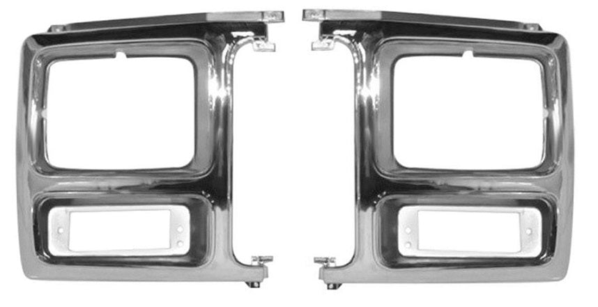 Sherman Parts Left&Right Headlight For Ford F100/150/250/350/Bronco 1980-1986