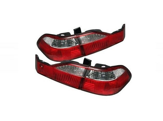 Spyder Auto Euro Style Red Clear Tail Lights for 98-00 Honda Accord 4Dr -5004352
