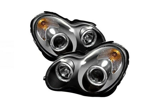 Spyder Auto Halogen Projector Headlights For 01-05 Mercedes Benz C-Class 5011251