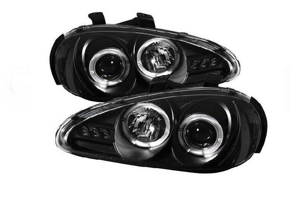 Spyder Auto LED Halo Black Projector Head Lights Fits 92-96 Mazda MX3 - 5011503