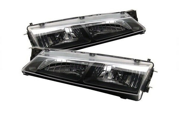 Spyder Auto Crystal Black Head Lights Fits 97-98 Nissan 240SX - 5012616