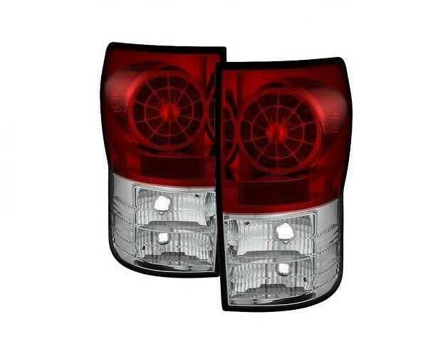 Spyder Auto Red Clear LED Tail Lights Fits 07-13 Toyota Tundra - 5029607