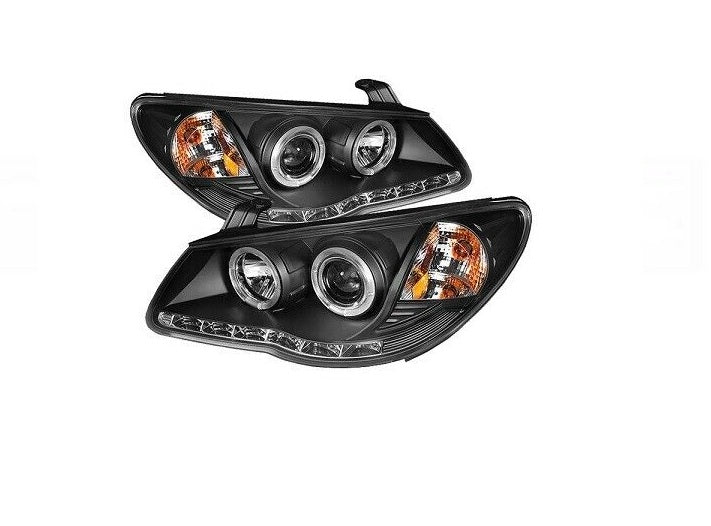 Spyder Auto LED Halo Projector Black Head Lights Fits 07-10 Elantra - 5070241