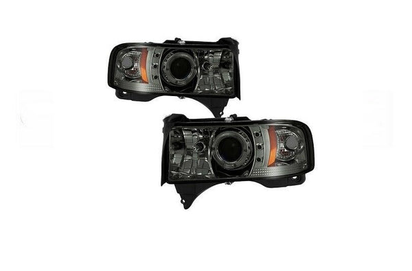 Spyder Auto Projector Head Lights Smoke Fits 1994 - 2001 Dodge Ram - 5010100