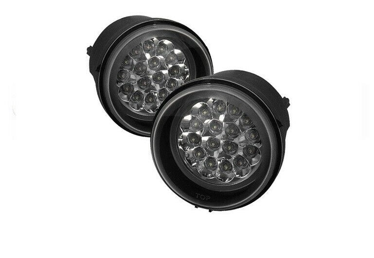 Spyder Auto LED Fog Lights w/Switch - Clear For Charger/Patriot & More - 5015563