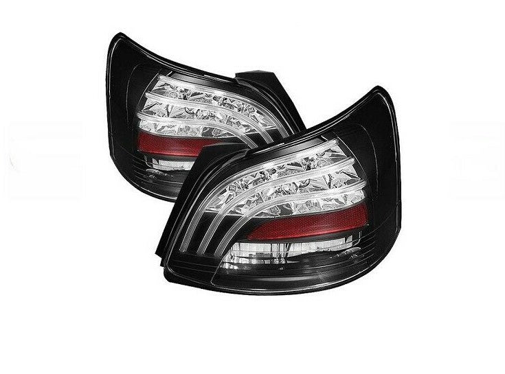 Spyder Auto LED Black Tail Lights Fits 07-09 Toyota Yaris 4Dr Sedan - 5037640