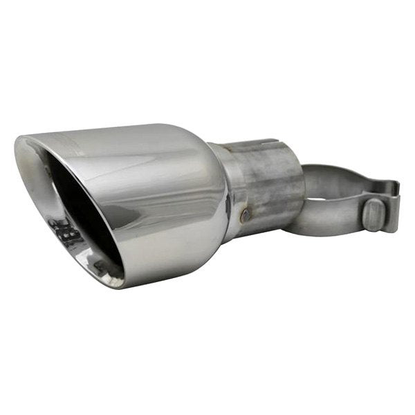 Corsa Universal Stainless Steel Round Angle Cut Polished Exhaust Tip TK008